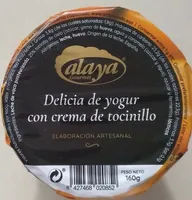 Delicia de yogur con crema de tocinillo