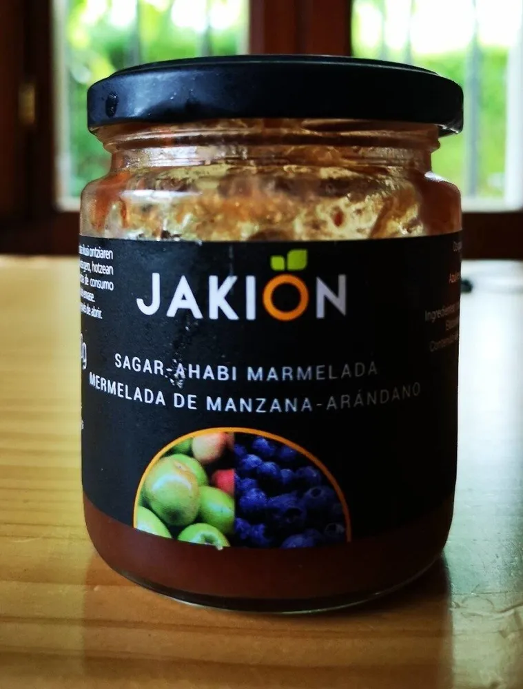 Mermelada de manzana y arándanos