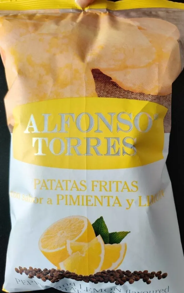 Patatas fritas con sabor a pimienta y limón.
