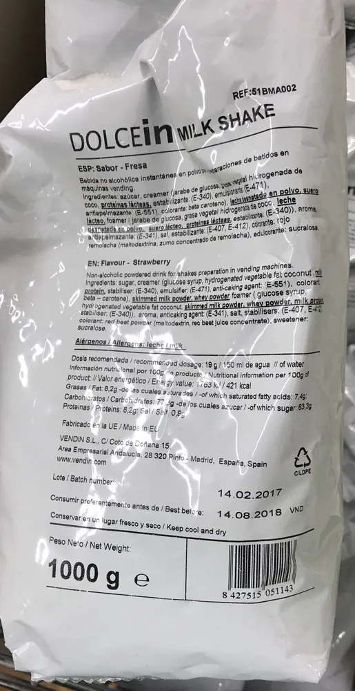 DolceIn Milk Shake Strawberry flavour