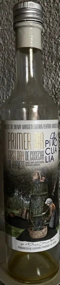Aceite de oliva virgen extra primer día de cosecha