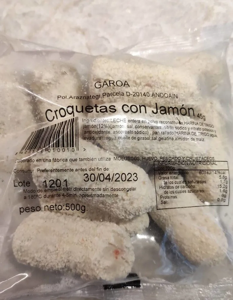 Croquetas con jamón