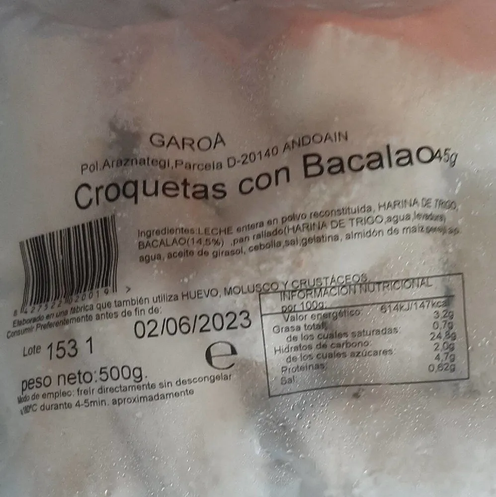 Croquetas de bacalao