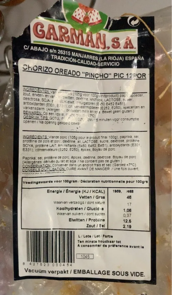 Chorizo Oreado