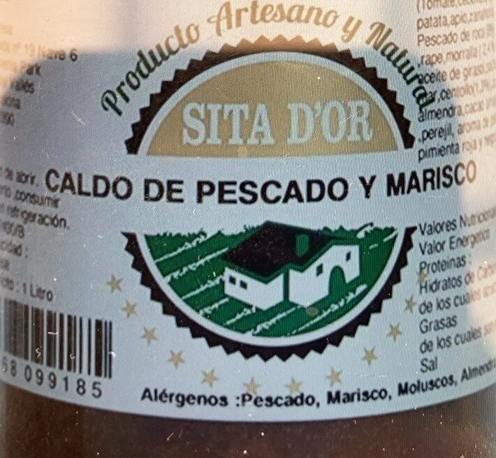 Caldo de pescado y Marisco