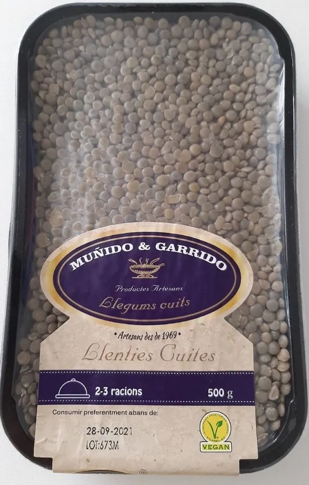 Lentejas cocidas