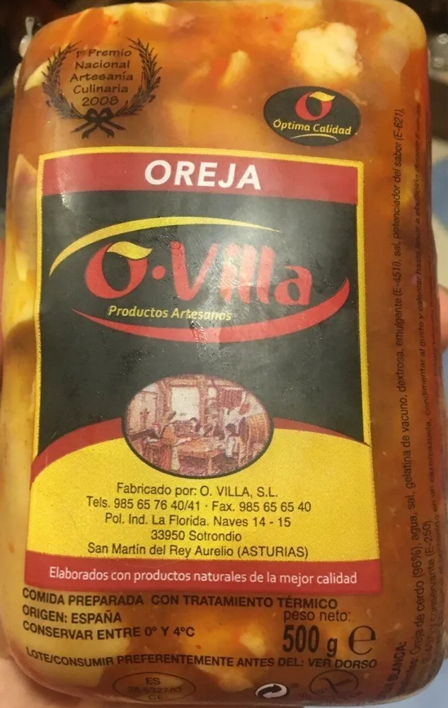 Oreja guisada
