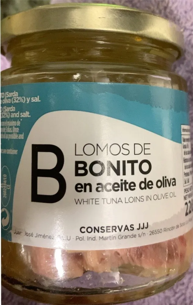 Lomos de bonito en aceite de oliva