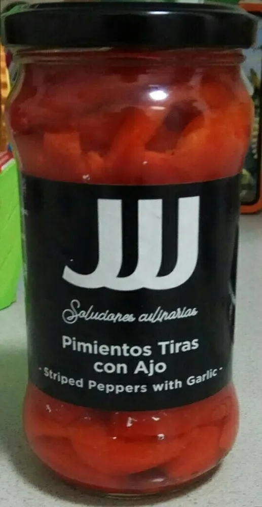 Pimientos tiras con ajo
