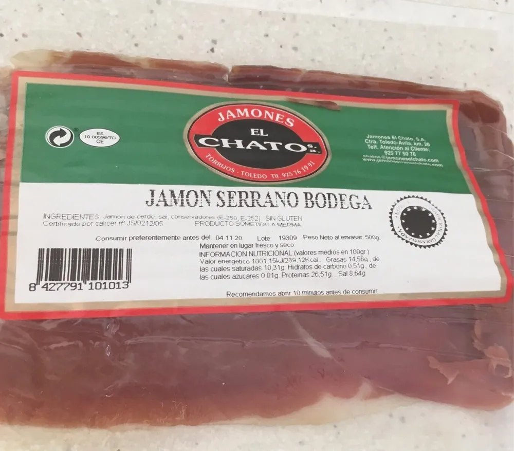 Jamón Serrano El Chato