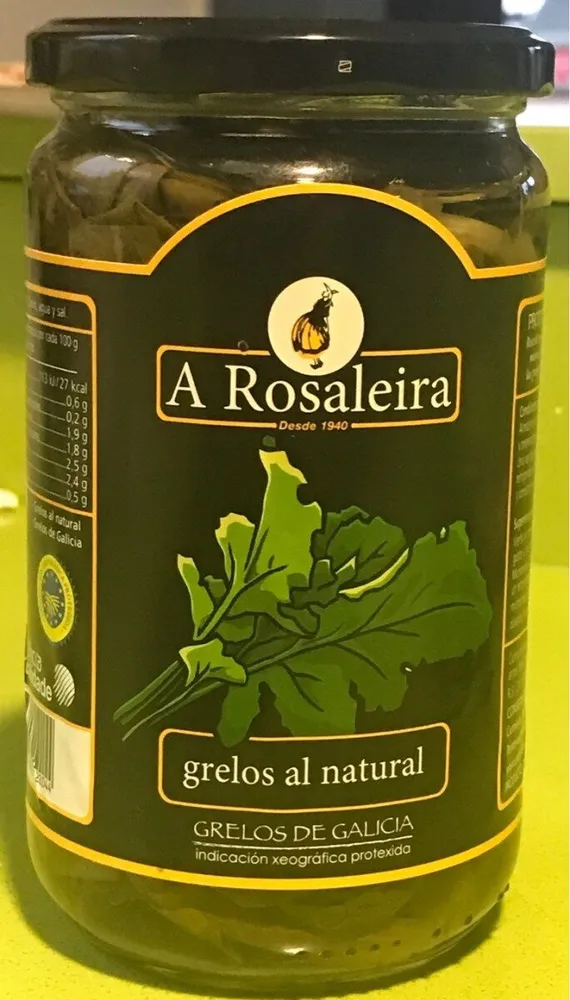 Grelos al natural