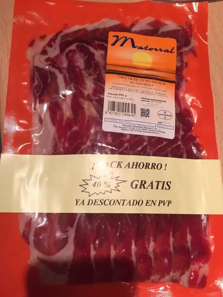 Paleta de cerdo iberica