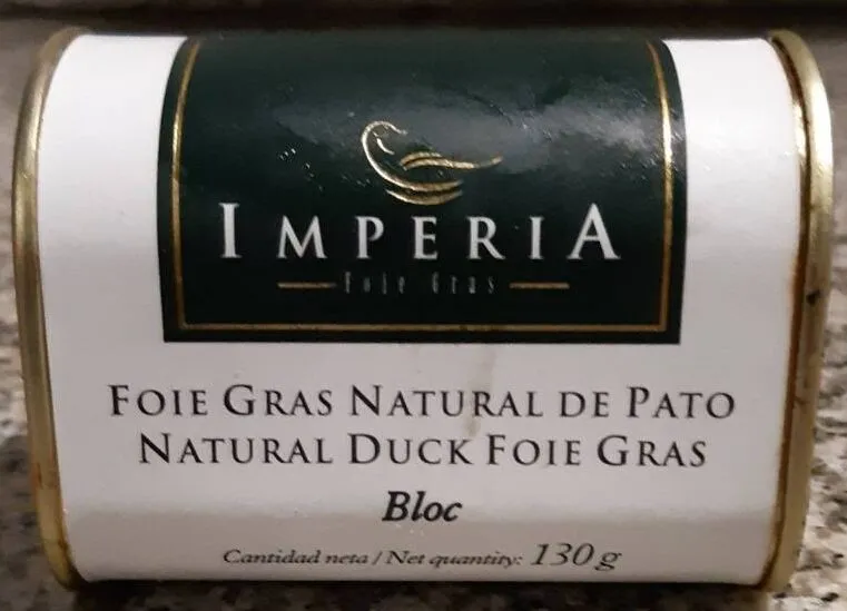 Foie gras natural de pato
