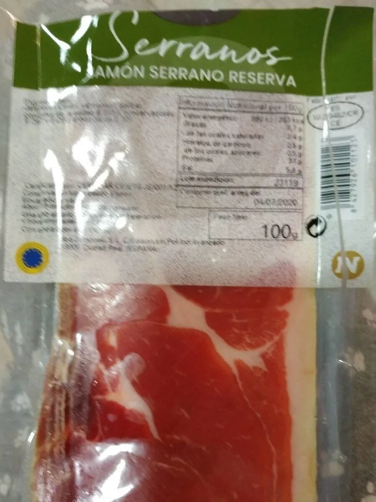 Jamón serrano reserva