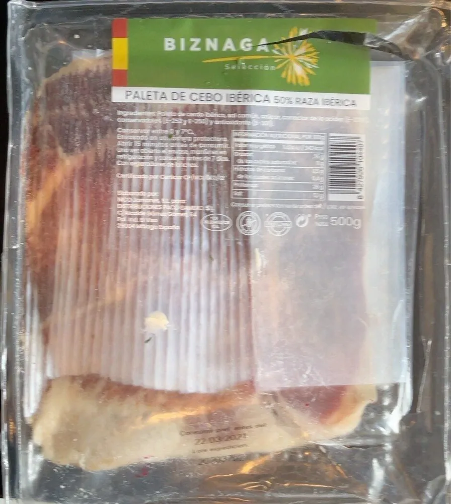 Paletta de cebo iberica