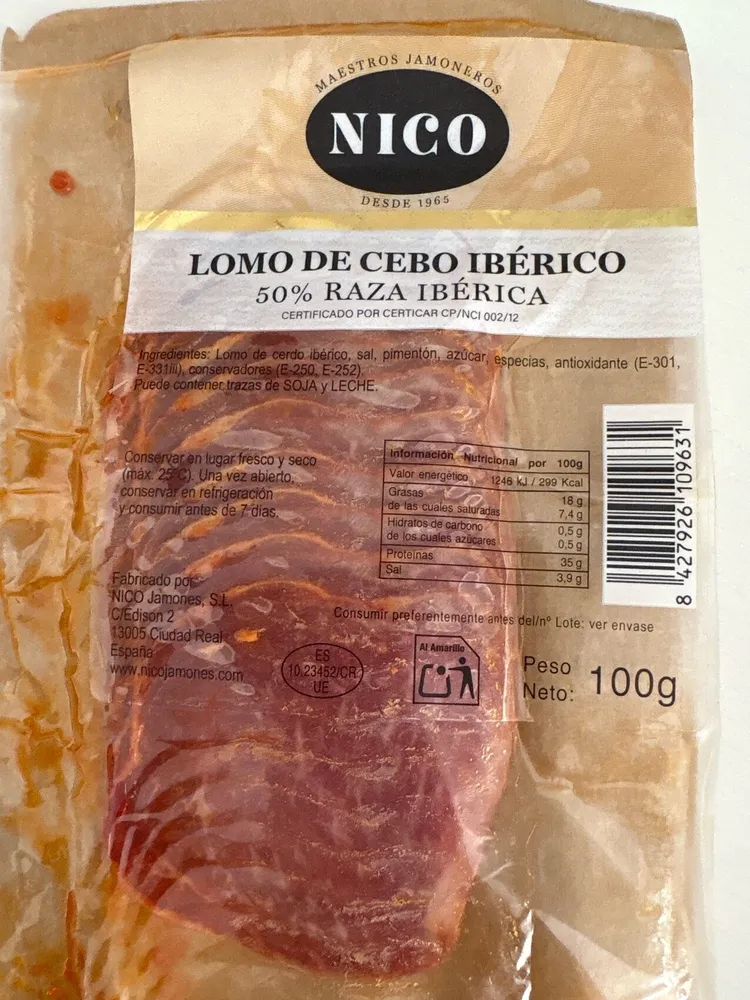 Lomo De Cebo Iberico