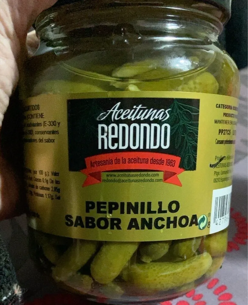Pepinillos sabor anchoa