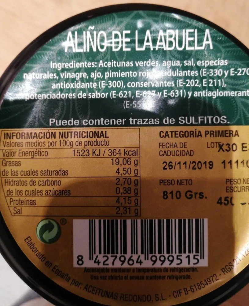 Aliño de la Abuela