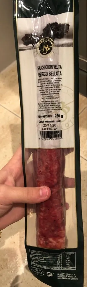 Salchichon velton iberico de bellota