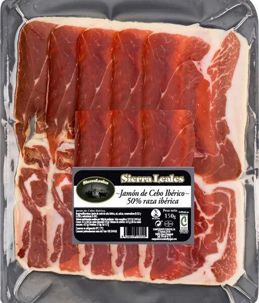Jamón de cebo ibérico raza ibérica sin gluten sin lactosa