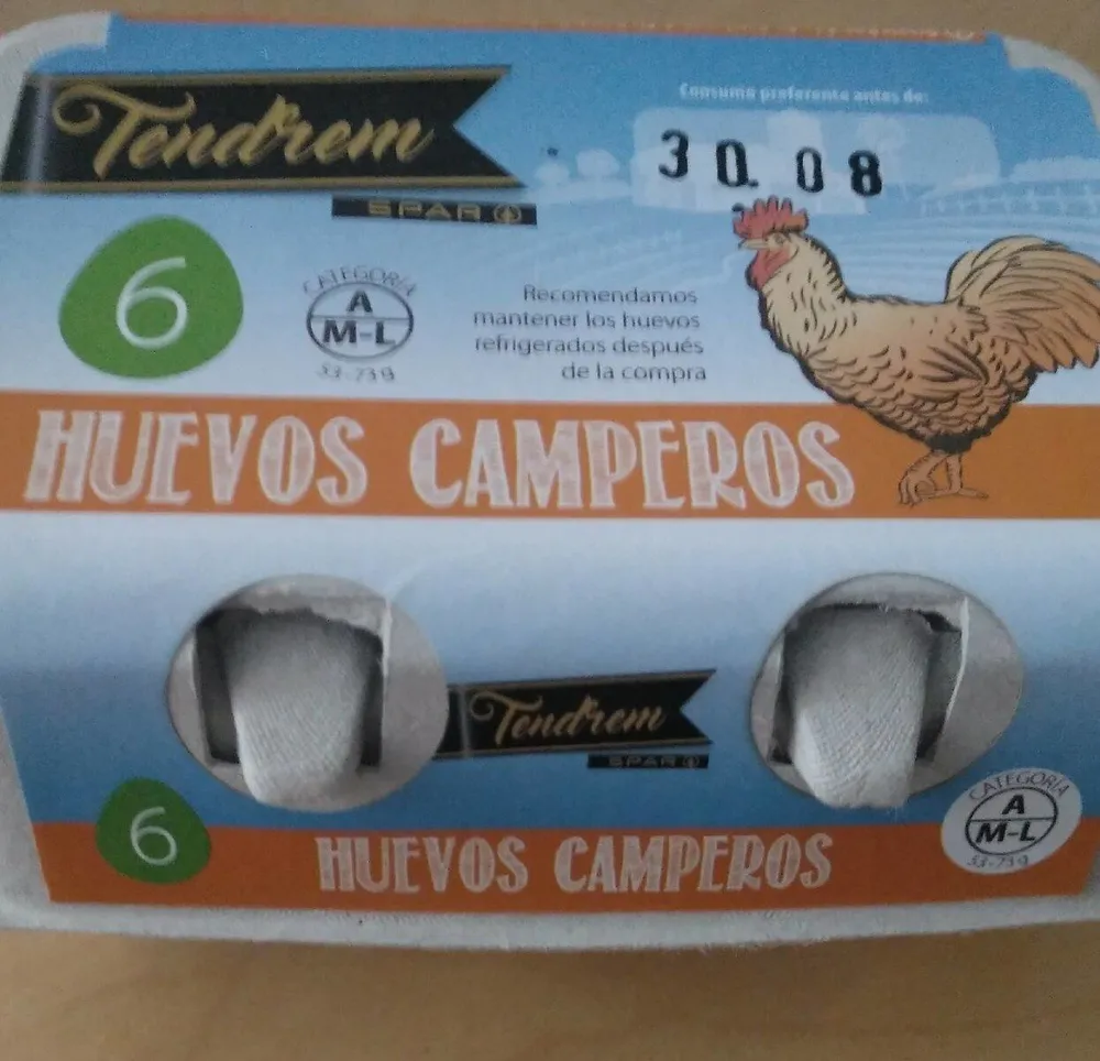 Huevos camperos tendrem