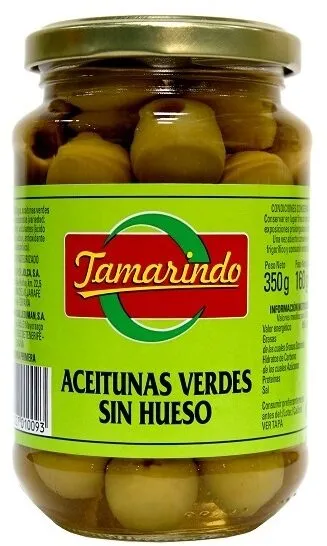 Aceitunas verdes sin hueso