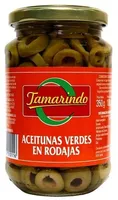 Aceitunas verdes en rodajas