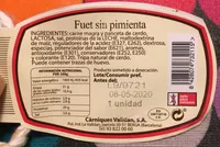 Fuet sin pimienta