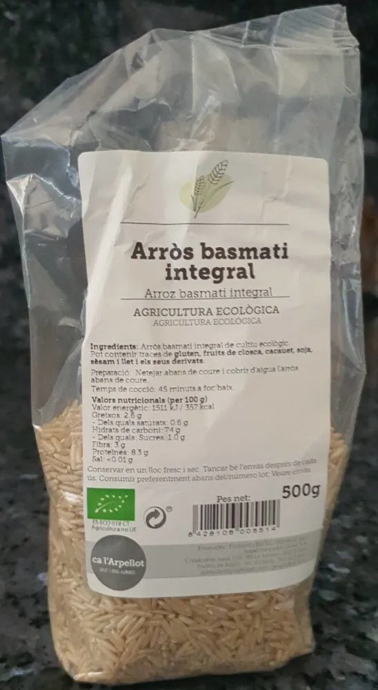 Arròs Basmati Integral