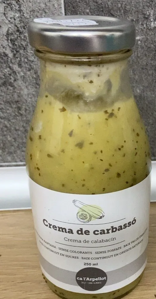 Crema de carbassó