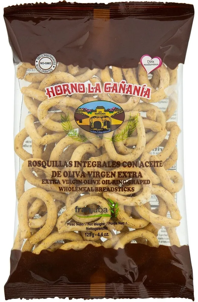 Rosquillas de pan integrales con aceite de oliva
