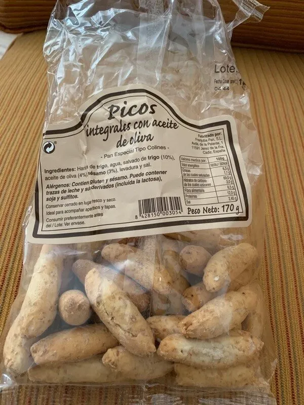 Picos integrales con aceite de oliva