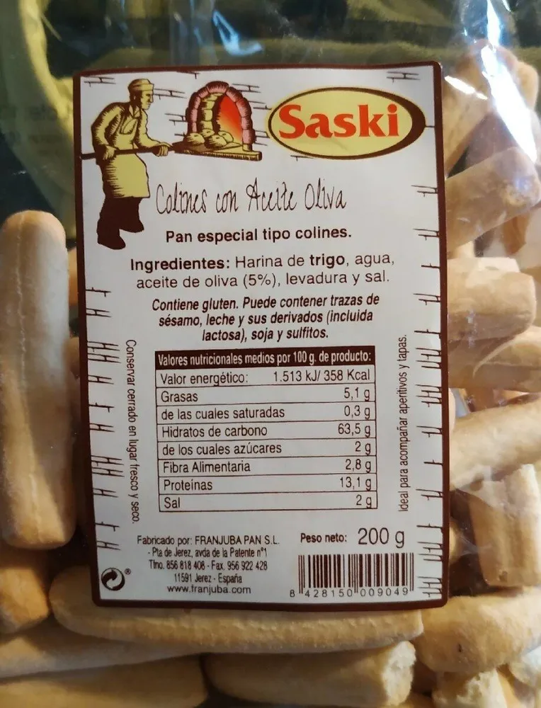 Colines, pan tostado