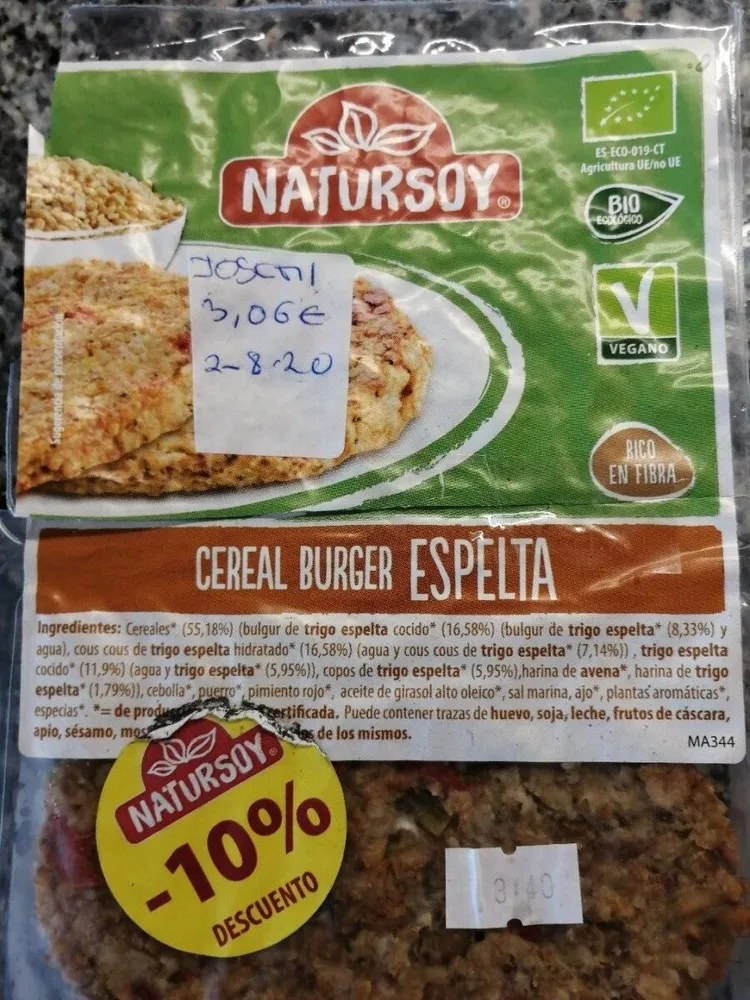 Cereal BURGER ESPELTA