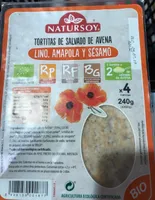 Tortitas de salvado de avena con lino, amapola y sesamo