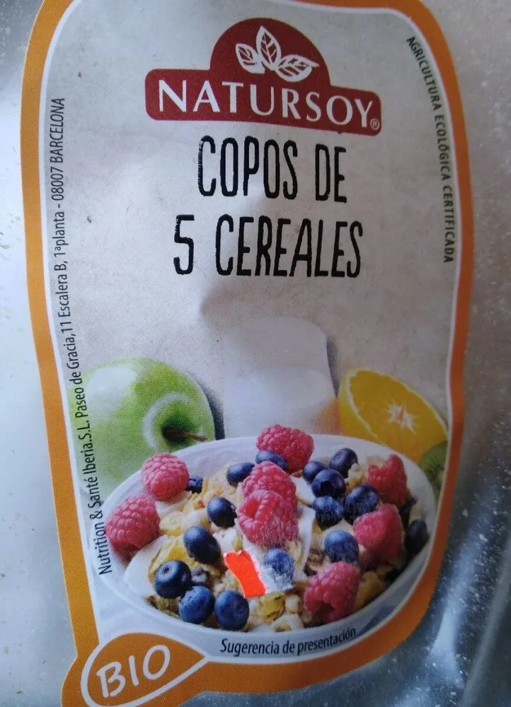 Copos de 5 cereales bio