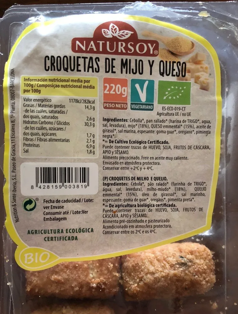 Croquetas de mijo y queso