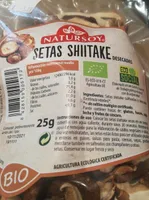 Setas shiitake desecadas
