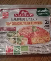 Hamburguesas de cereales y queso emmental