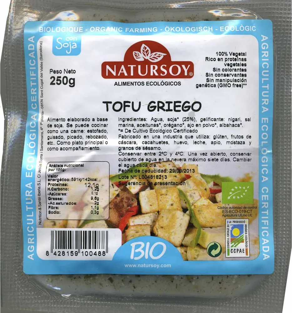 Tofu Griego