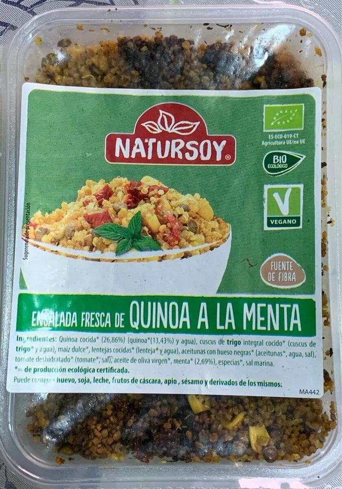 Ensalada fresca de quinoa a la menta