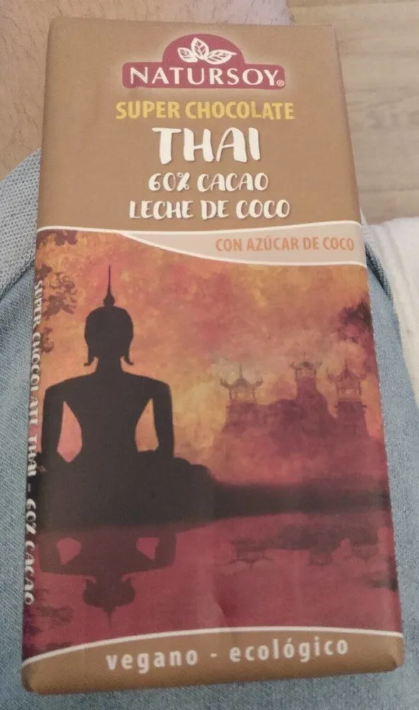 Chocolate Thai 60% cacao con leche de coco