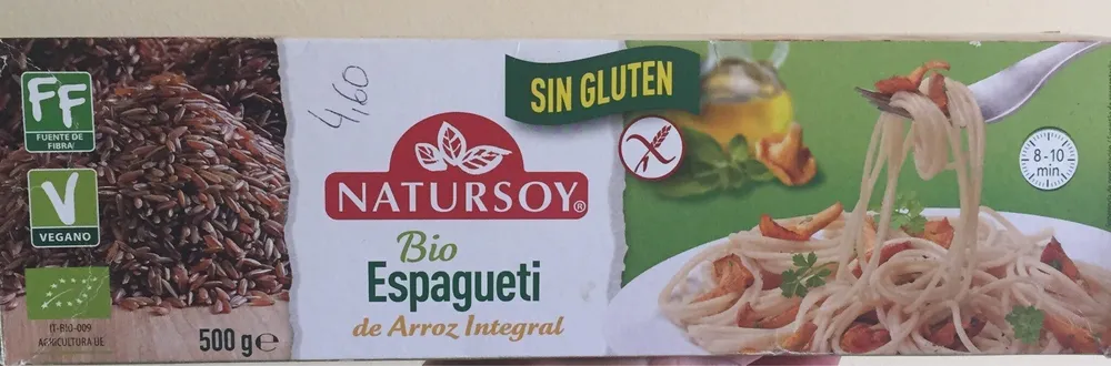 Bio espagueti de arroz integral