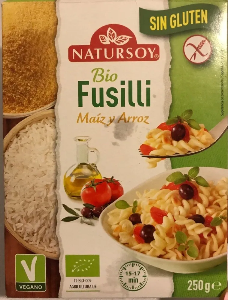 Bio fusilli maíz y arroz