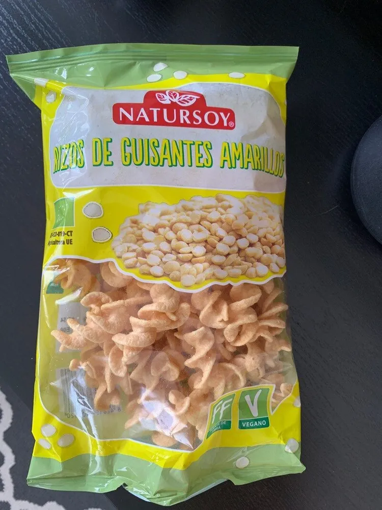 Rizos de guisantes amarillos