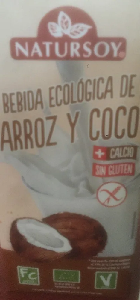 Bebida de arroz y coco