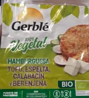 Hamburguesa vegetal de tofu, espelta, calabacin