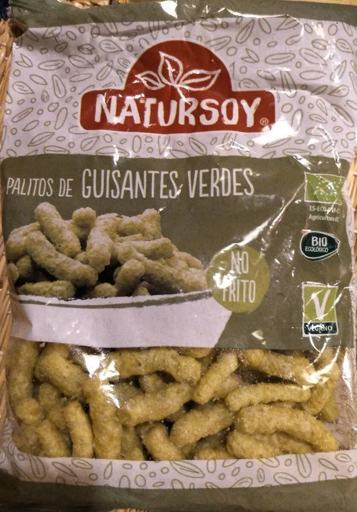 Palitos de guisantes verdes