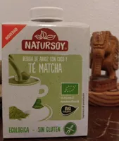 Bebida de arroz con coco y te matcha