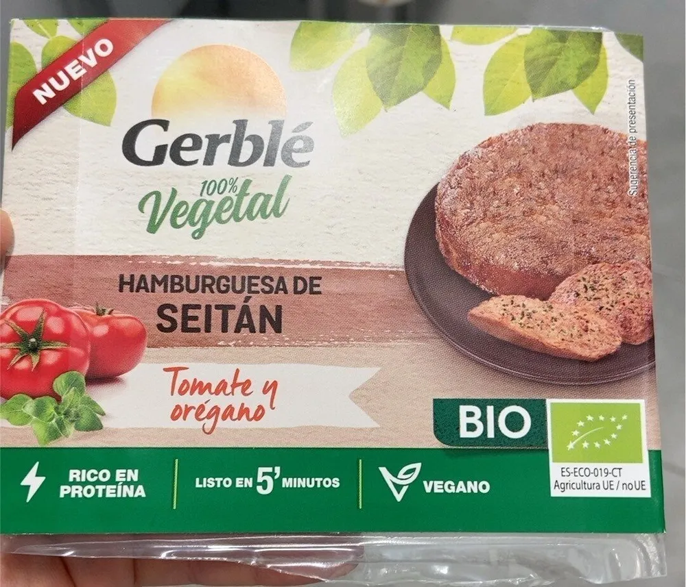 Hamburguesa de seitán